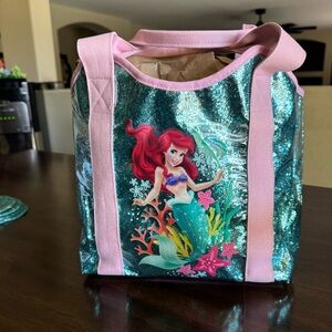 Disney Ariel The Little Mermaid Swim Beach Bag - Teal and Pink